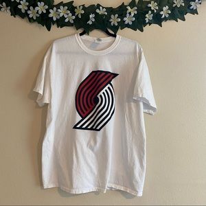 Portland Trailblazers Classic White Tee XL